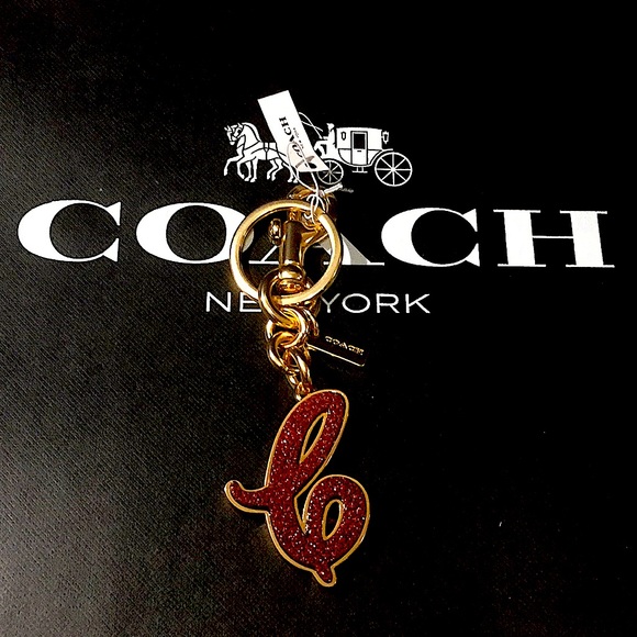 COACH SIGNATURE BAG CHARM (NWT) - Picture 1 of 13